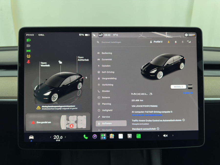 Tesla Model 3 RWD 60 kWh [ 3-Fase-11kW ] {SoH-88%}