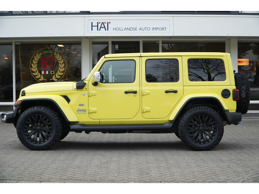 Jeep Wrangler Unlimited 4xe 380 Sahara I BRUTE 20 inch I ACC I Softtop en Hardtop