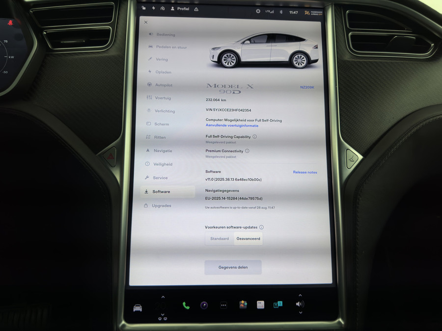 Tesla Model X 90D Base [3-Fase-11kW]