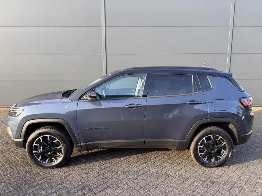 Jeep Compass 4xe 240 Plug-in Trailhawk (Elektrisch Schuifdak - Elektrische klep - 360gr camera - Leder incl verwa