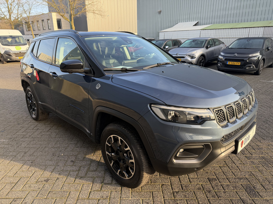 Jeep Compass 4xe 240 Plug-in Trailhawk (Elektrisch Schuifdak - Elektrische klep - 360gr camera - Leder incl verwa