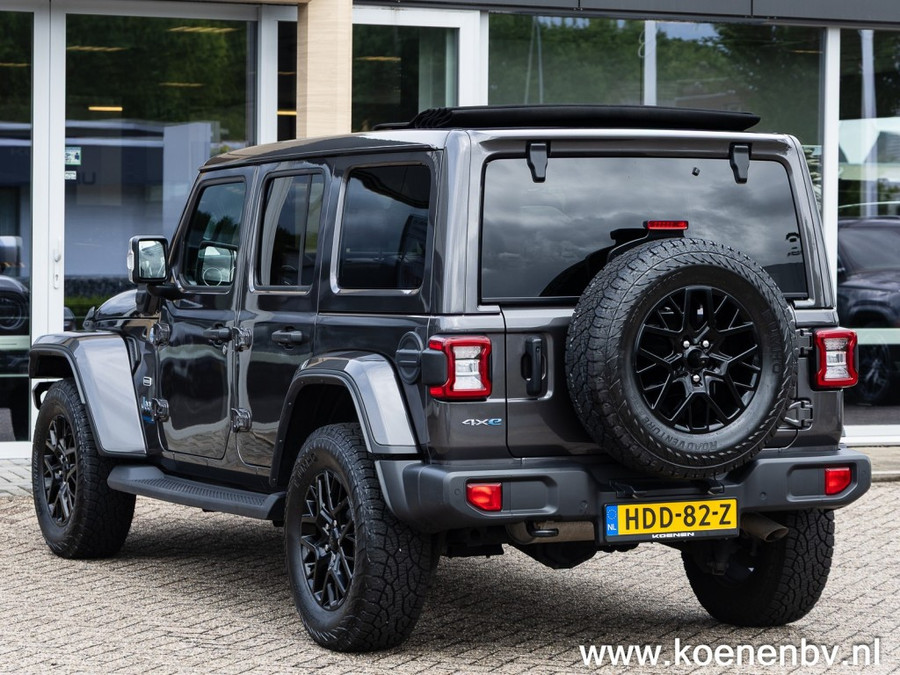 Jeep Wrangler 4xe 380pk Auto. 4x4 Overland MY SKY / LEER / ADAPT. CRUISE / CLIMA