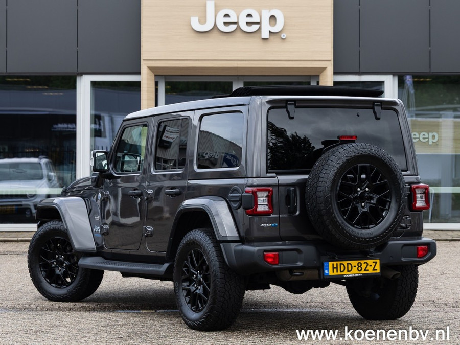 Jeep Wrangler 4xe 380pk Auto. 4x4 Overland MY SKY / LEER / ADAPT. CRUISE / CLIMA