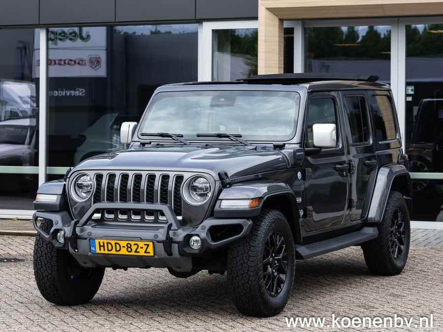 Jeep Wrangler 4xe 380pk Auto. 4x4 Overland MY SKY / LEER / ADAPT. CRUISE / CLIMA