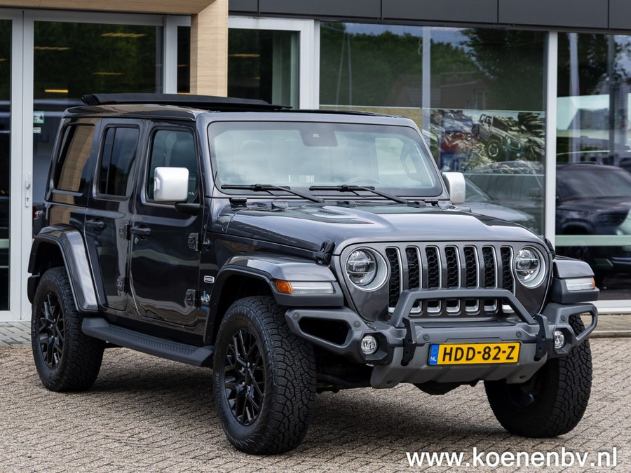 Jeep Wrangler 4xe 380pk Auto. 4x4 Overland MY SKY / LEER / ADAPT. CRUISE / CLIMA