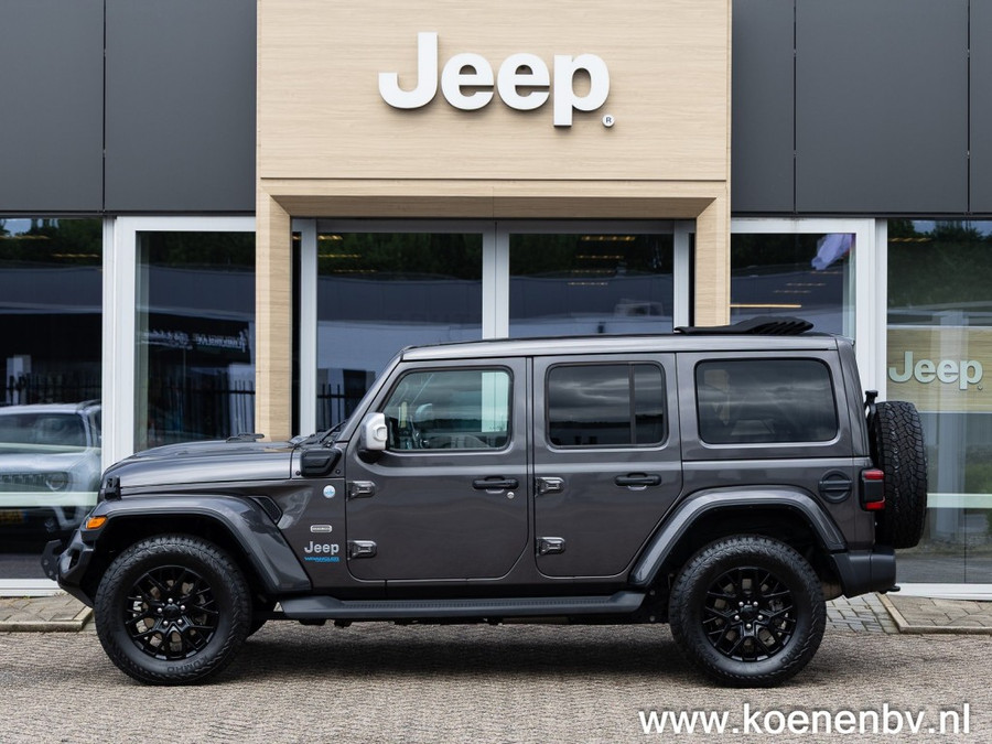 Jeep Wrangler 4xe 380pk Auto. 4x4 Overland MY SKY / LEER / ADAPT. CRUISE / CLIMA