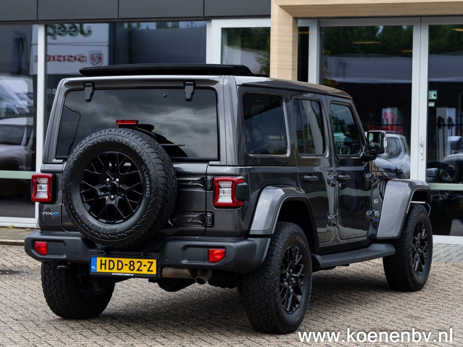 Jeep Wrangler 4xe 380pk Auto. 4x4 Overland MY SKY / LEER / ADAPT. CRUISE / CLIMA