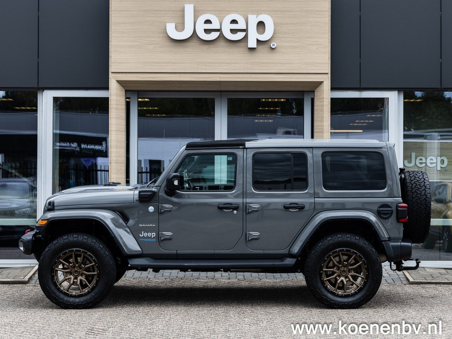 Jeep Wrangler 4XE 380 SAHARA 4x4 Automaat FUEL LM / BESTOP SUNRIDER / ENZ