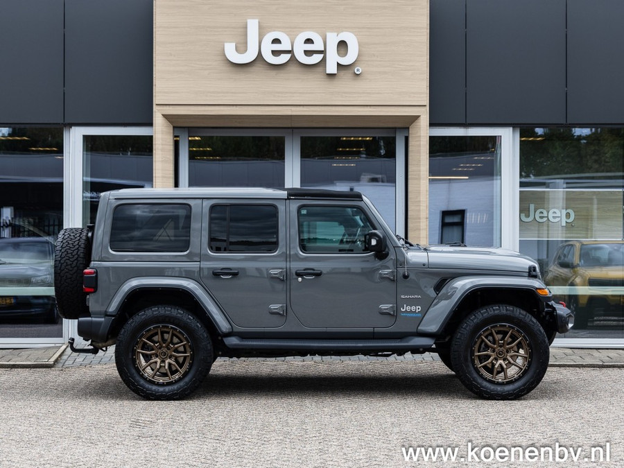 Jeep Wrangler 4XE 380 SAHARA 4x4 Automaat FUEL LM / BESTOP SUNRIDER / ENZ