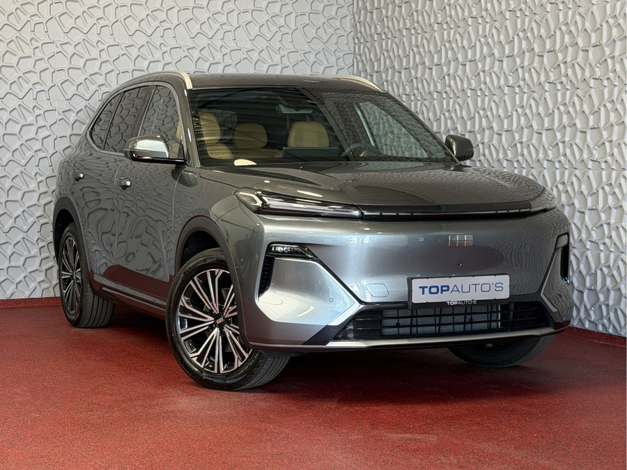 Geely Starray EM-i MAX+ PHEV LONG RANGE BRUIN LEER NIEUWE AUTO 09/2026 | 29,8 kWh ACCU | 136 KM WLTP | PANORAMADAK | ST