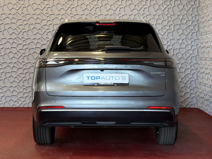 Geely Starray EM-i MAX+ PHEV LONG RANGE BRUIN LEER NIEUWE AUTO 09/2026 | 29,8 kWh ACCU | 136 KM WLTP | PANORAMADAK | ST