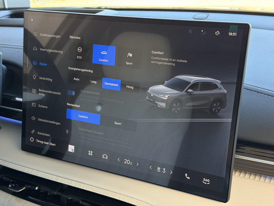 Geely E5 Max+ 68 kWh | 475 km WLTP | 8 Jaar Garantie | Pano | Elektr. Achterklep | 360° Camera | Warmtepomp |
