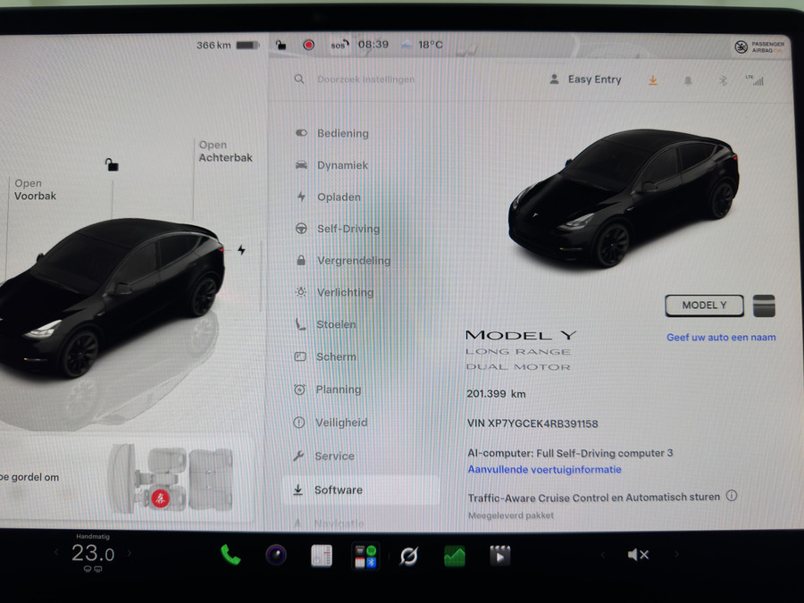 Tesla Model Y Long Range AWD 75 kWh (3-Fase-11kW) {SoH-87%}