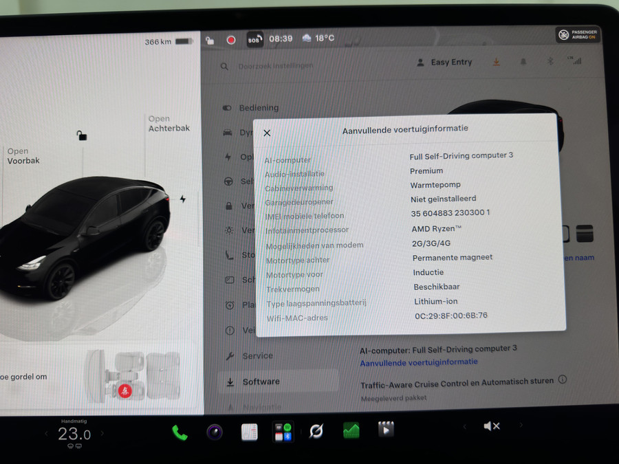 Tesla Model Y Long Range AWD 75 kWh (3-Fase-11kW) {SoH-87%}
