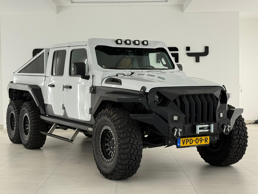 Jeep GLADIATOR Greenhill 6x6 Uniek Lier Leder Brute machine