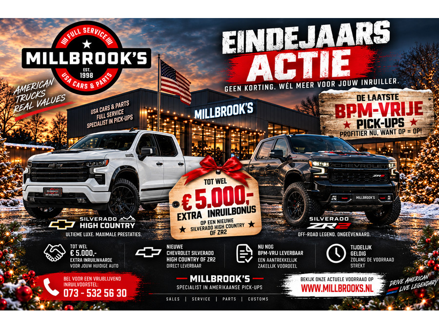 Chevrolet Einde jaars Actie Laatste bpm vrije pick-ups bij M !!! BPM VRIJ !!!