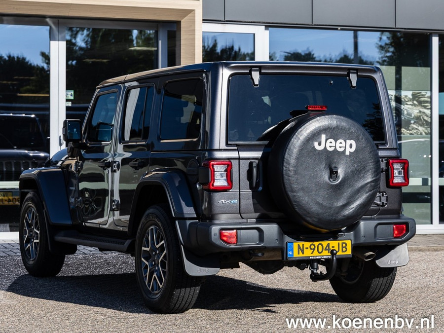 Jeep Wrangler 4xE 380 4wd Autom. Sahara CLIMA / LEER / ADAPT. CRUISE / CAMERA v+a