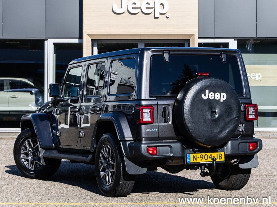 Jeep Wrangler 4xE 380 4wd Autom. Sahara CLIMA / LEER / ADAPT. CRUISE / CAMERA v+a