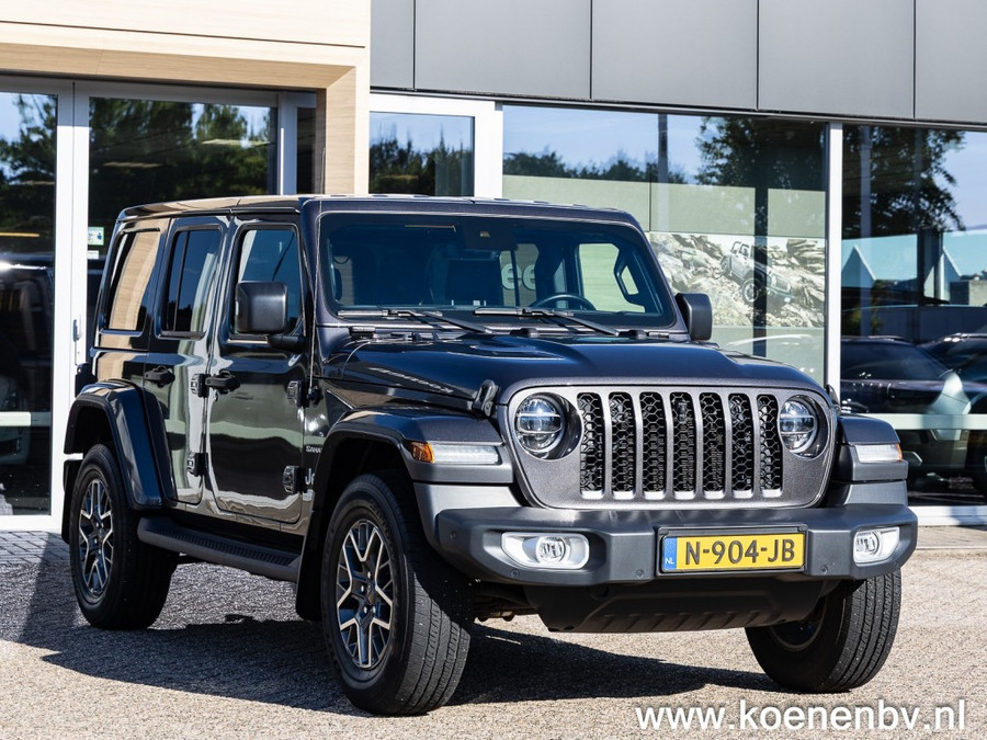 Jeep Wrangler 4xE 380 4wd Autom. Sahara CLIMA / LEER / ADAPT. CRUISE / CAMERA v+a