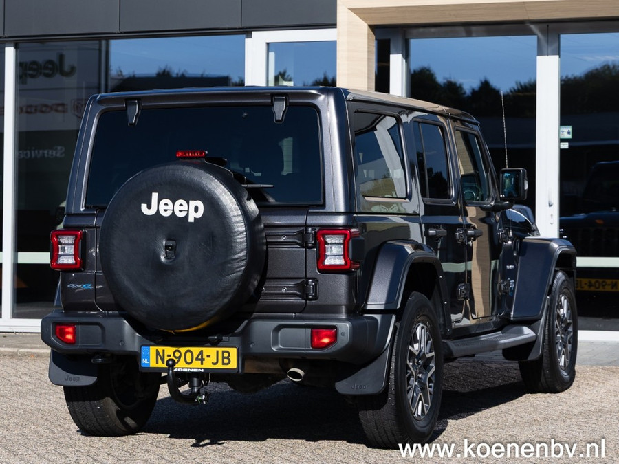 Jeep Wrangler 4xE 380 4wd Autom. Sahara CLIMA / LEER / ADAPT. CRUISE / CAMERA v+a