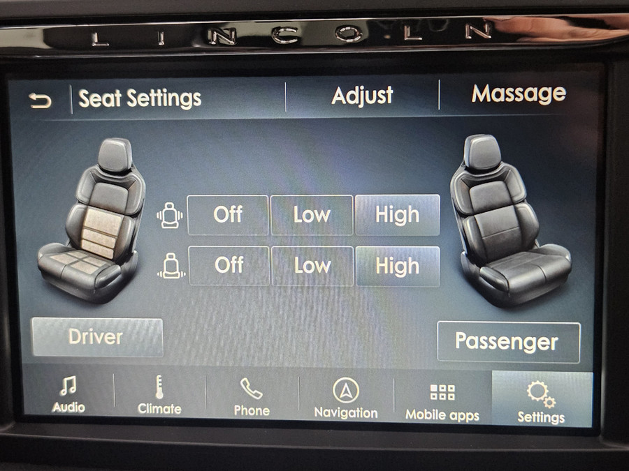 Lincoln Continental Reserve Massage Softclose HUD ACC