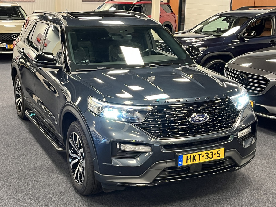 Ford Explorer 3.0 V6 EcoBoost PHEV ST-Line 457PK AWD | 7-Persoons | Trekhaak | Panodak | Sidebars