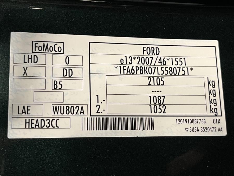 Ford Mustang Fastback 5.0i V8 BULLITT 460PK Brembo MagneRide B&O Sound