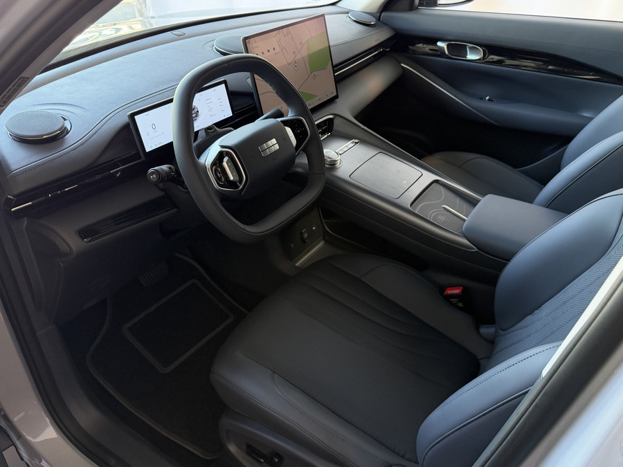 Geely E5 Pro+ 68 kWh | 475 km WLTP | Moonlight Silver 8 Jaar Garantie | 360° Camera | Warmtepomp | Leder | Bl