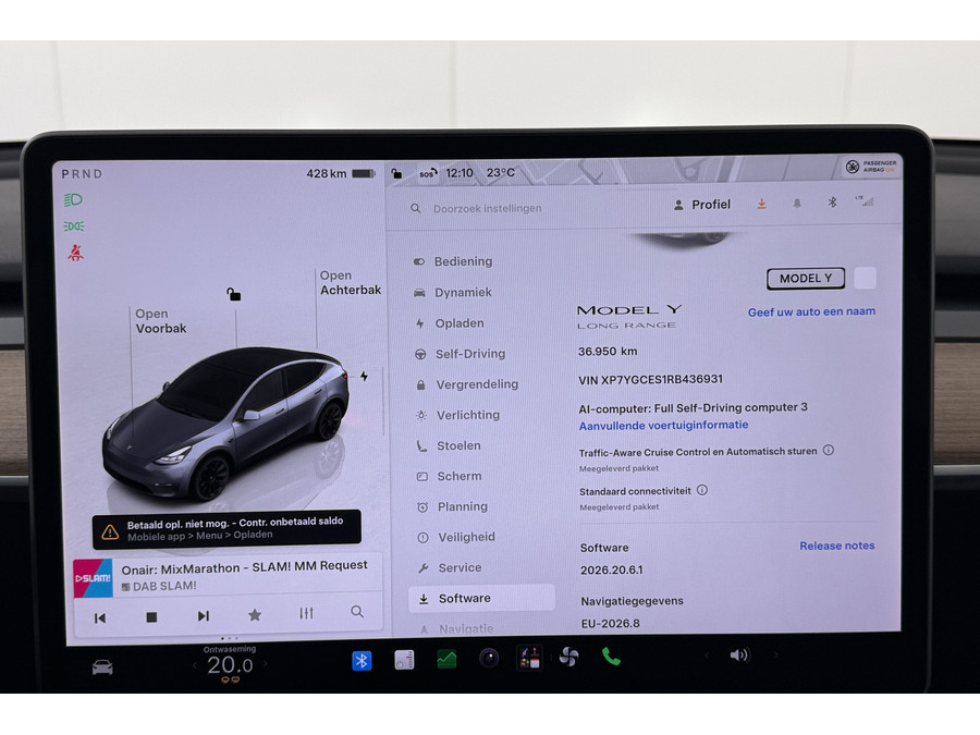 Tesla Model Y Long Range RWD 75 kWh (96%SOH)