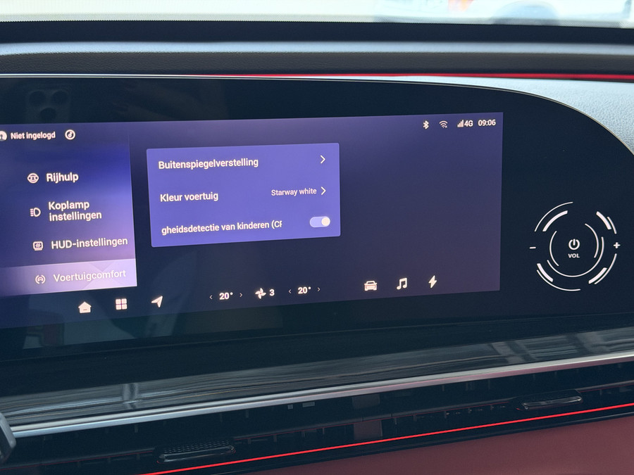 Omoda 9 OMODA 9 PREMIUM AWD 538 PK | Stary White | Rood Leer LUXE PHEV SUV | 145 KM ELEKTRISCH | ONGEBRUIKTE