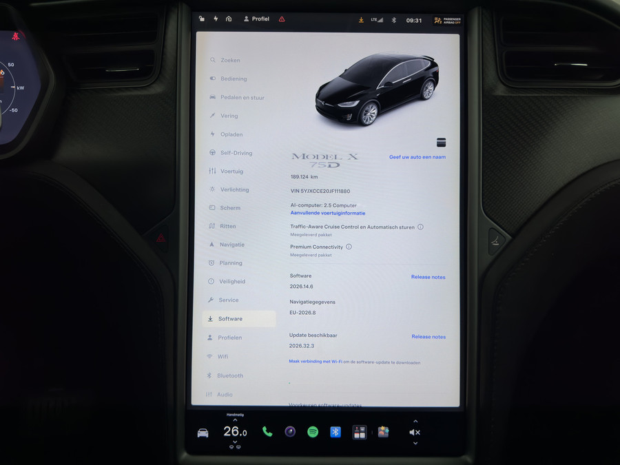 Tesla Model X 75D Base ( 7-Pers. ) [3-Fase-17kW] {SoH-84%}