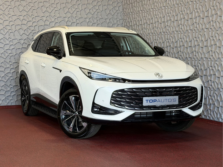 MG MG HS PHEV 1.5 TGDI LUXURY PHEV PLUG-IN HYBRIDE | LEER | 272PK NIEUWE AUTO | >1.000 KM TOTAAL BEREIK | 360° CAM